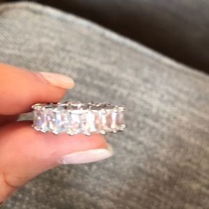Crystal eternity ring